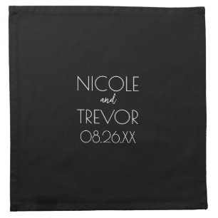 Create Your Own - Black Cloth Napkin