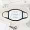Create Your Own Black Cotton Poly Blend Facemask
