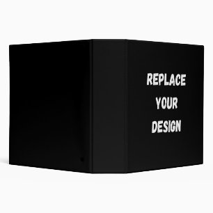  Create Your Own Black Custom Design 3 Ring Binder