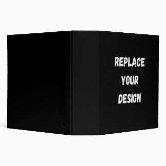  Create Your Own Black Custom Design 3 Ring Binder