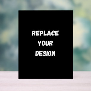 Create Your Own Black Custom Design Acrylic Sign