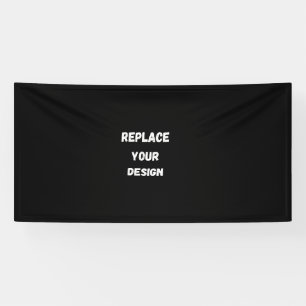 Create Your Own Black Custom Design Banner