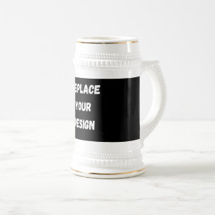  Create Your Own Black Custom Design Beer Stein