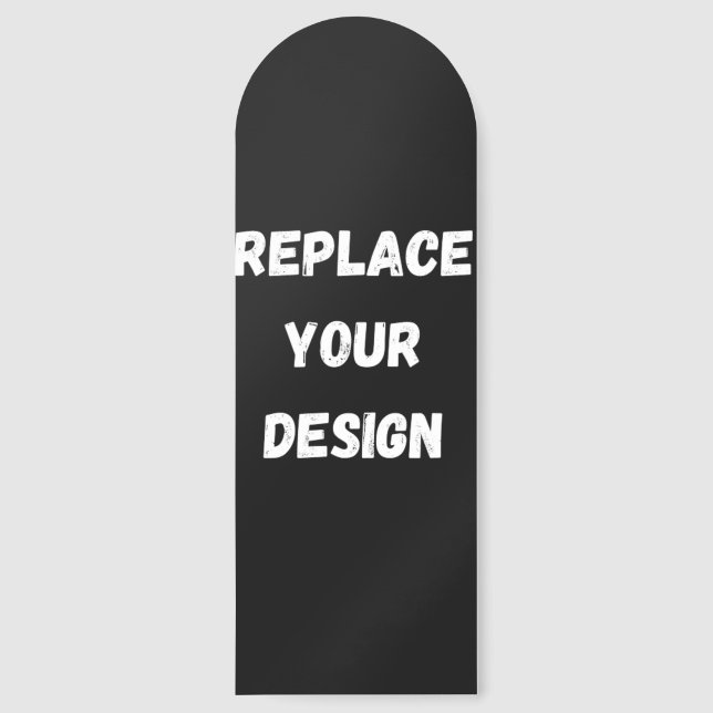  Create Your Own Black Custom Design Bookmarks (Front)