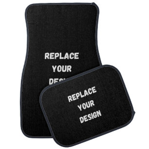 Create Your Own Black Custom Design Car Floor Mat