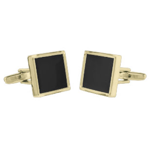 Create Your Own Black Custom Design Cufflinks