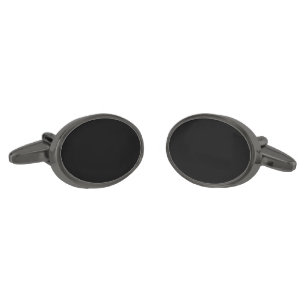 Create Your Own Black Custom Design Cufflinks