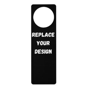 Create Your Own Black Custom Design Door Hanger