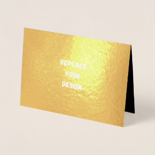 Create Your Own Black Custom Design Foil Card