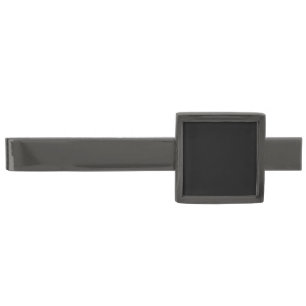 Create Your Own Black Custom Design Gunmetal Finish Tie Bar