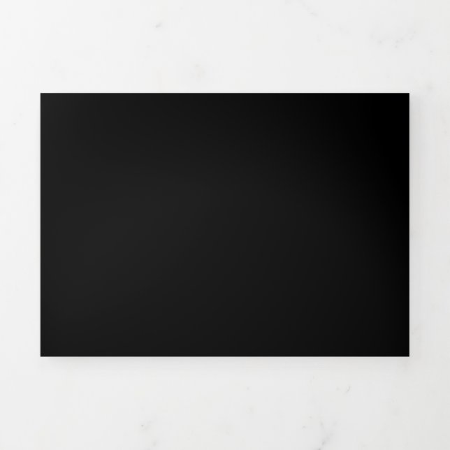 Create Your Own Black Custom Design Holiday Card (Cover)