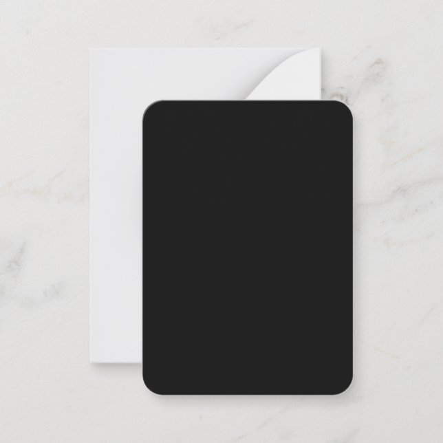 Create Your Own Black Custom Design Holiday Card (Front)