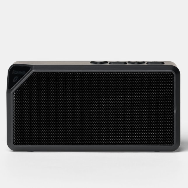 Create Your Own Black Custom Design Holiday Card Bluetooth Speaker (Front)