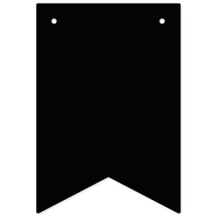 Create Your Own Black Custom Design Holiday Card Bunting Flags