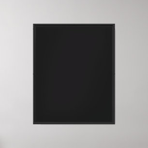 Create Your Own Black Custom Design Holiday Card Canvas Print