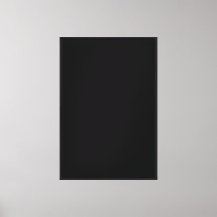 Create Your Own Black Custom Design Holiday Card Canvas Print