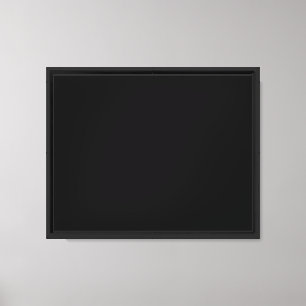 Create Your Own Black Custom Design Holiday Card Canvas Print