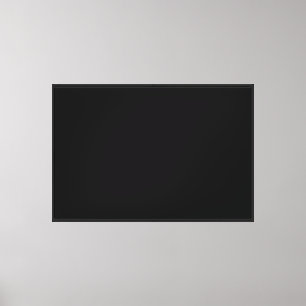 Create Your Own Black Custom Design Holiday Card Canvas Print