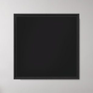 Create Your Own Black Custom Design Holiday Card Canvas Print