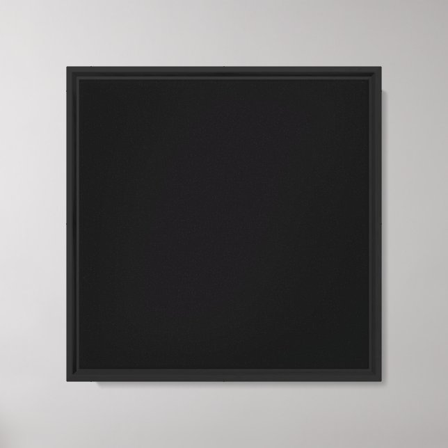 Create Your Own Black Custom Design Holiday Card Canvas Print (Front)