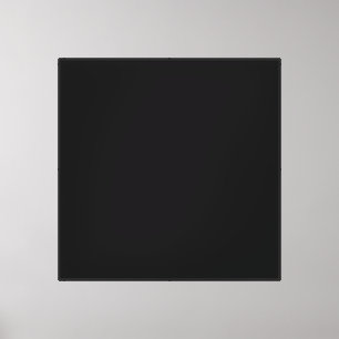 Create Your Own Black Custom Design Holiday Card Canvas Print