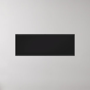 Create Your Own Black Custom Design Holiday Card Canvas Print