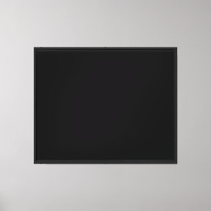 Create Your Own Black Custom Design Holiday Card Canvas Print