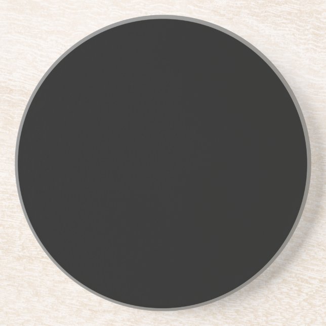 Create Your Own Black Custom Design Holiday Card Coaster (Front)