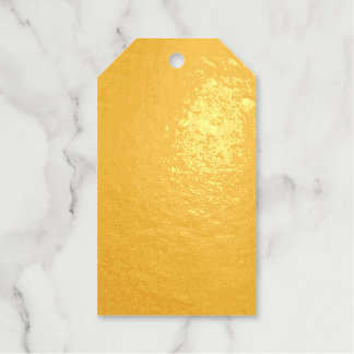 Create Your Own Black Custom Design Holiday Card Foil Gift Tags
