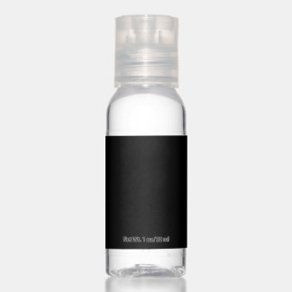 Create Your Own Black Custom Design Holiday Card Hand Sanitizer