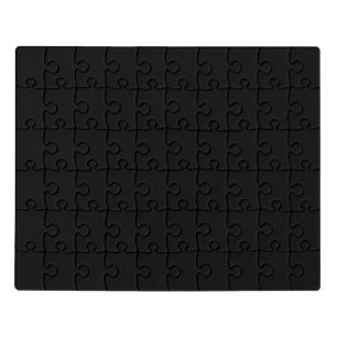 Create Your Own Black Custom Design Holiday Card Jigsaw Puzzle