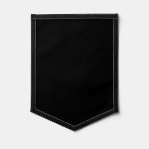 Create Your Own Black Custom Design Holiday Card Pennant