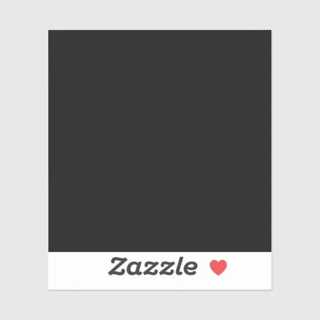 Create Your Own Black Custom Design Holiday Card Sticker (Sheet)