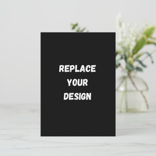  Create Your Own Black Custom Design Menu (Standing Front)
