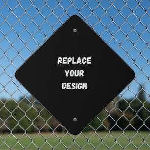 Create Your Own Black Custom Design Metal Sign