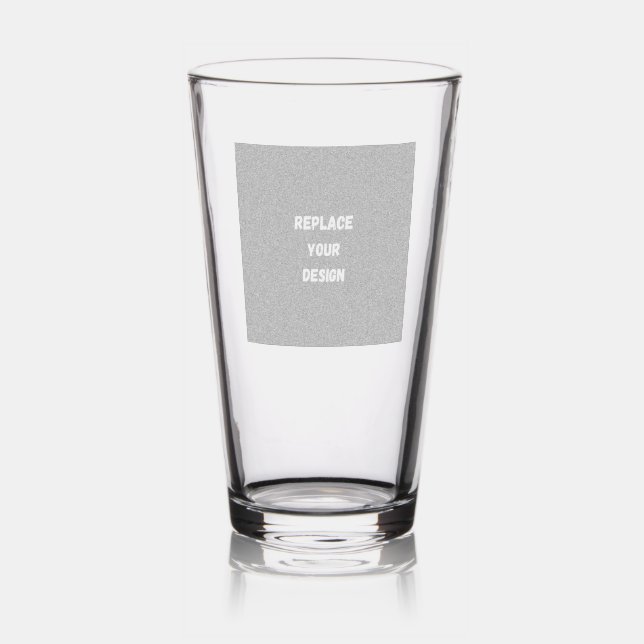  Create Your Own Black Custom Design Pint Glass (Glassware)