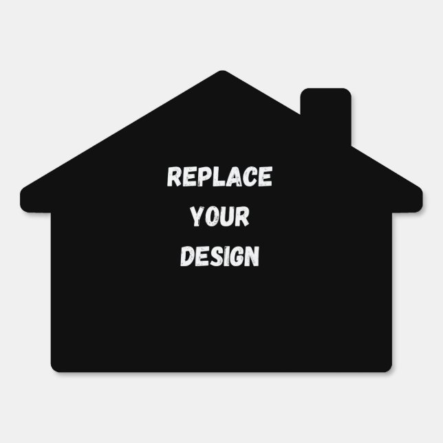  Create Your Own Black Custom Design  Sign (Front)