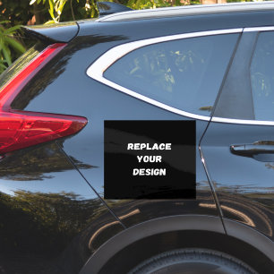 Create Your Own Black Custom Design Sticker