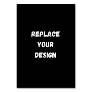  Create Your Own Black Custom Design Table Number