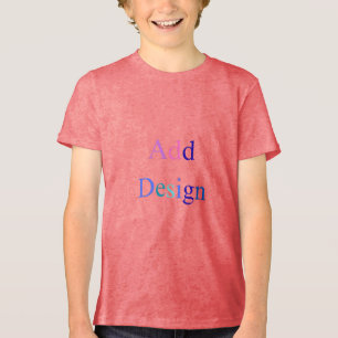 Create Your Own Black Custom Design Tri-Blend Shirt