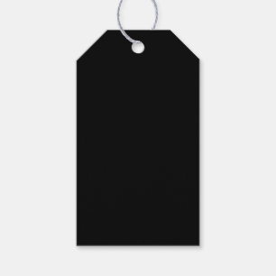 Create Your Own Black Custom Gift Tags