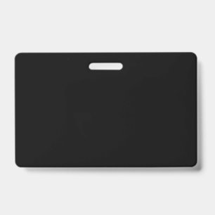 Create Your Own Black Custom Horizontal Badge