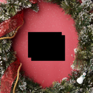 Create Your Own Black Custom Personalized Foil Holiday Postcard