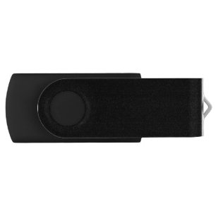 Create Your Own Black Custom Silver, 8 GB, Black Flash Drive