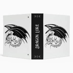 Create Your Own Black Dragon 3 Ring Binder
