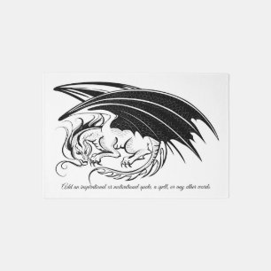 Create Your Own Black Dragon Rug