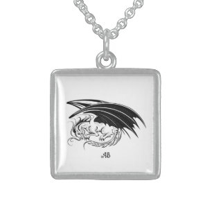 Create Your Own Black Dragon Sterling Silver Necklace