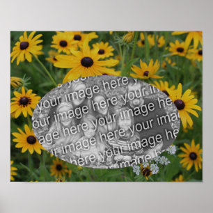 Create Your Own Black Eyed Susan Daisy Frame Poster