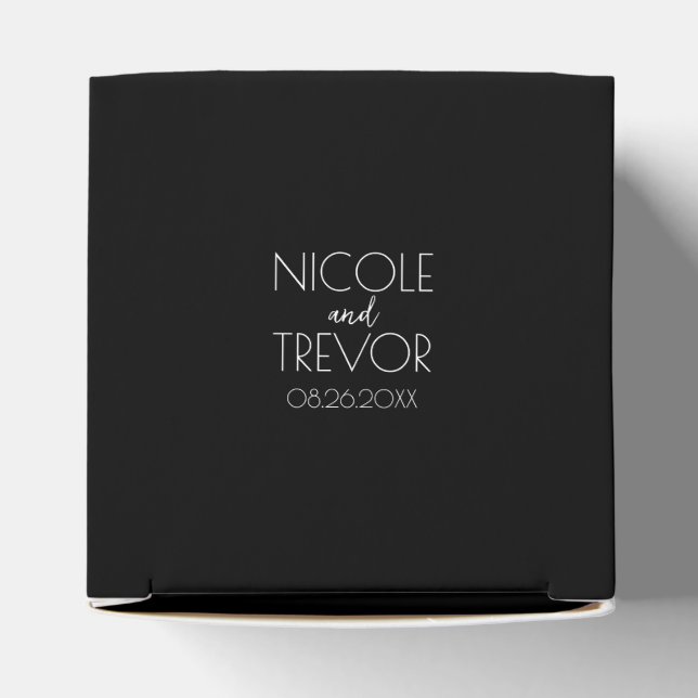 Create Your Own - Black Favor Boxes (Top)