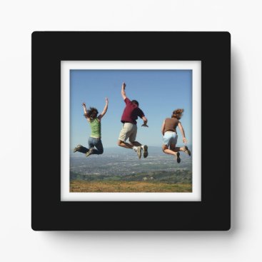 Create-Your-Own Black-Framed Photo Plaque